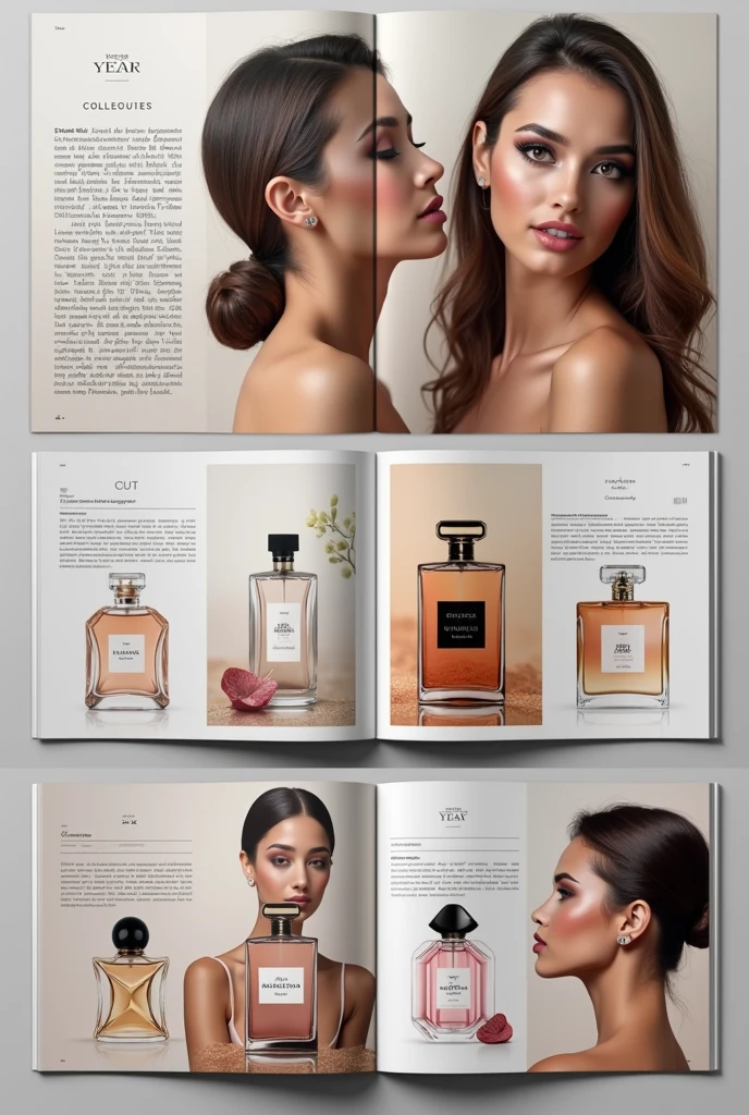 Modern perfume catalog with descriptions of more than 30 items per page