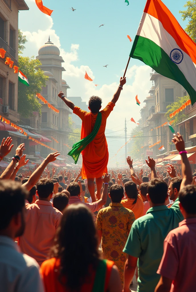 
Prompt generate india independence day
