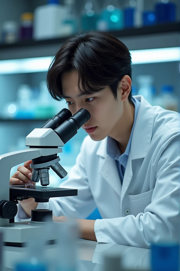 JHope from BTS as a biologist 