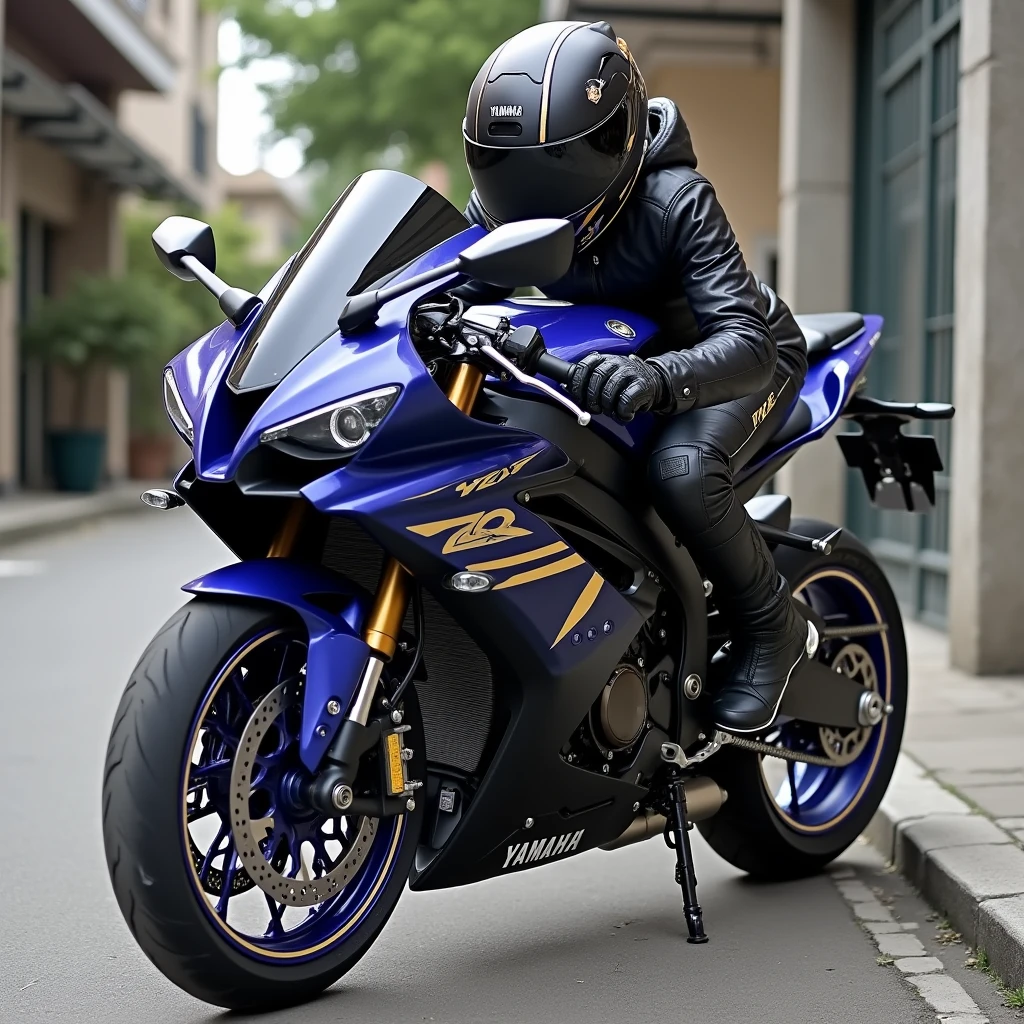 Yamaha yzf r3 2016 with future modified with thai 23 year old gitl short hair sexy rider