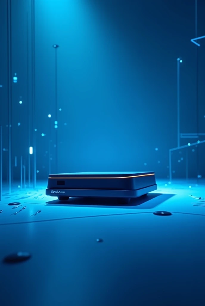 ideas design for our presentation about micro computer, color blue