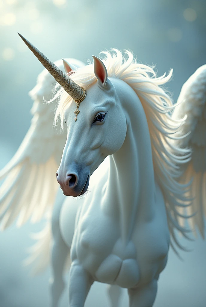 ((best quality)), ((masterpiece)), (detailed), A perfect face and winged unicorn