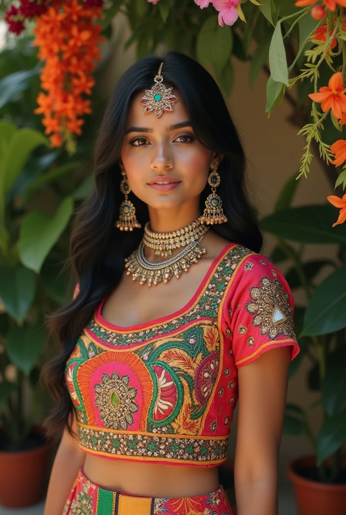 Indian bride in mini skirt