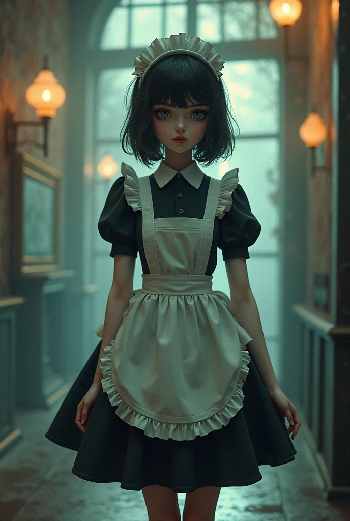 maid maid服 mysterious Doll cute clear modern Surreal Retro Alluring Girl