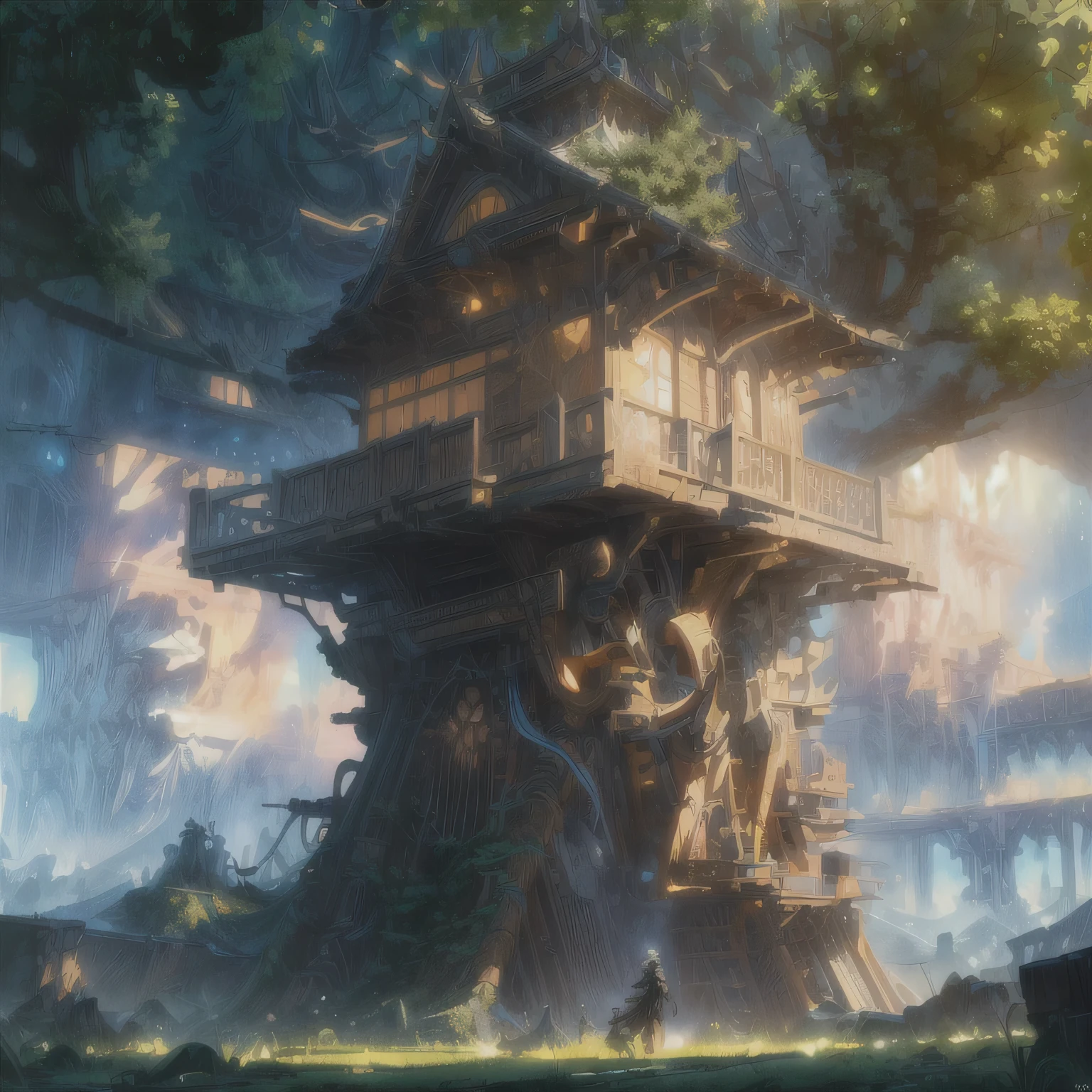 masterpiece, best quality, (extremely detailed CG unity 8k wallpaper), (best quality), (best illustration), (best shadow), absurdres, realistic lighting, (Abyss), beautiful detailed glow, art by PeterMohrBacher,