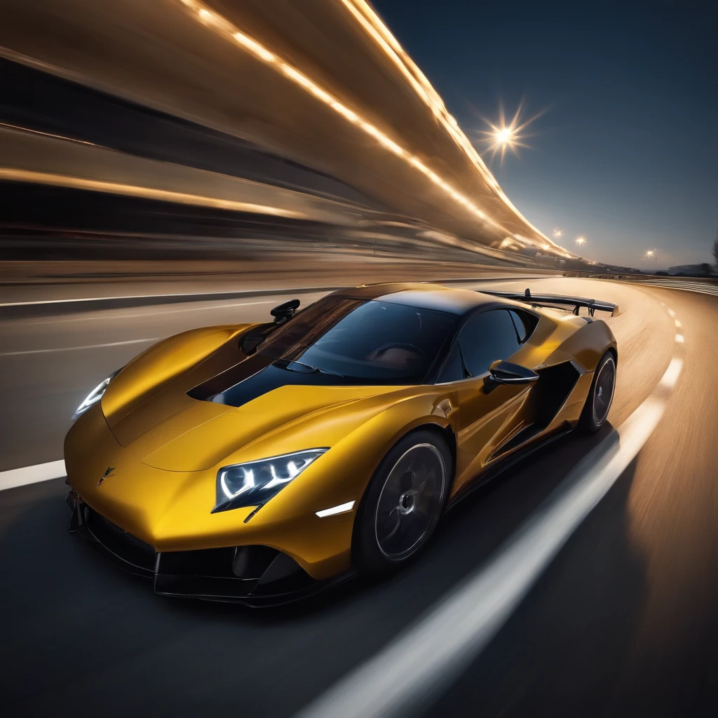 A race with super sports cars and high speed 
