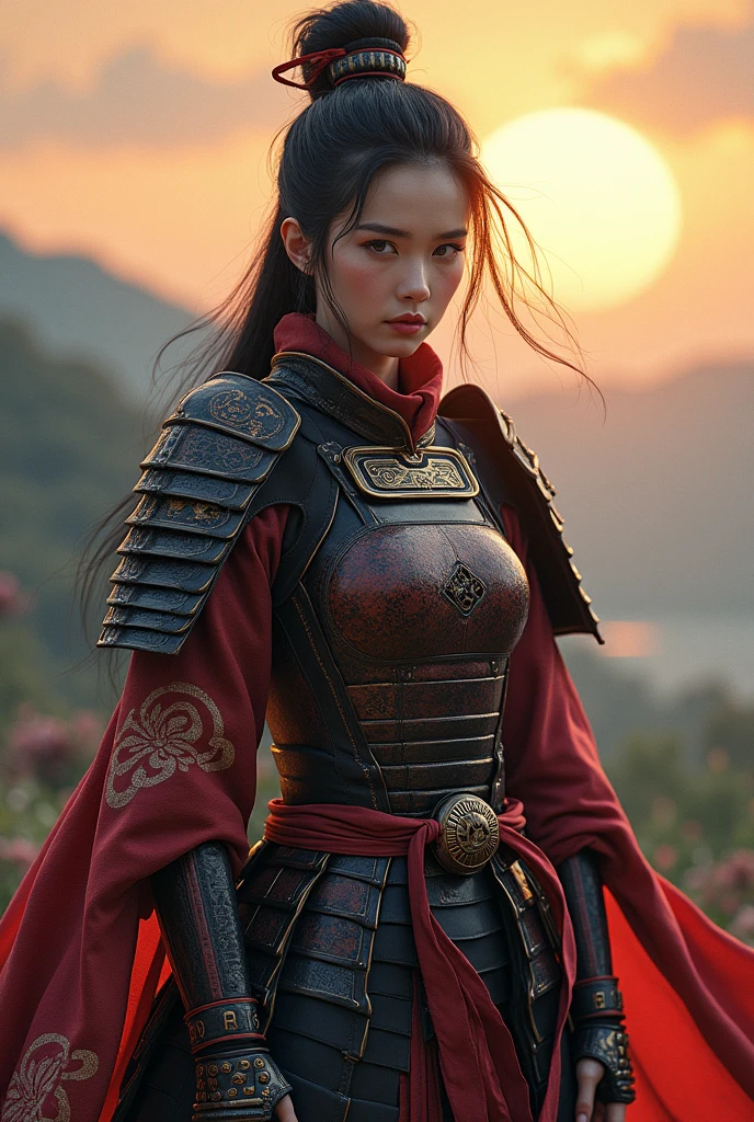 A beautiful samurai woman