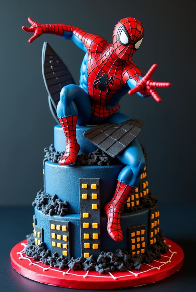 Spider man cake