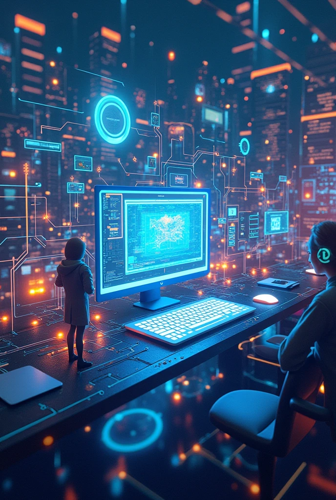 an image that encompasses all the software functionality of computers in their everyday use