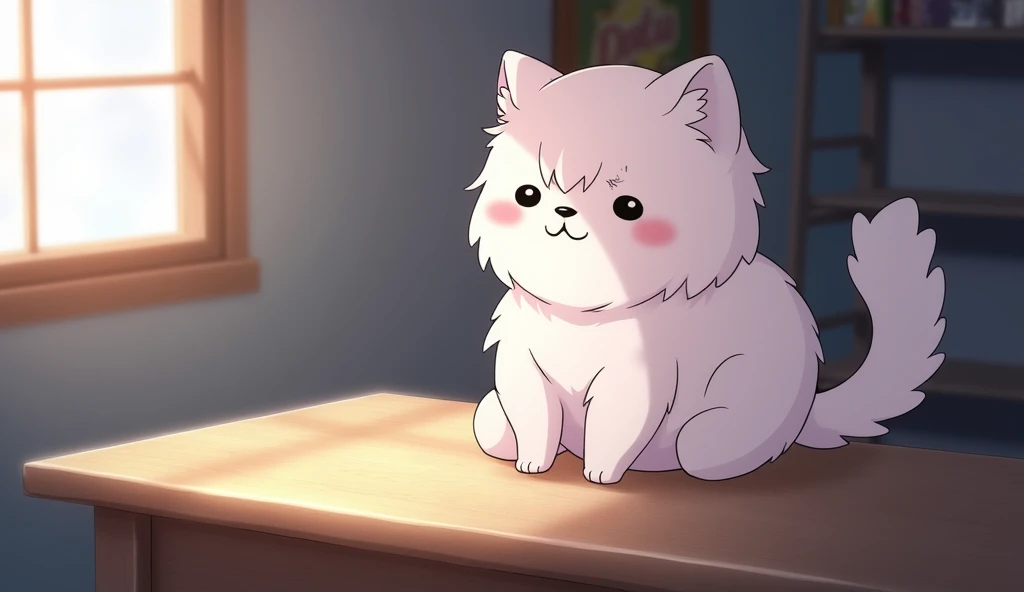 on the desk,Pale, fluffy light,Shooting from the side,Anime Style,animation,Japanese anime,High resolution,