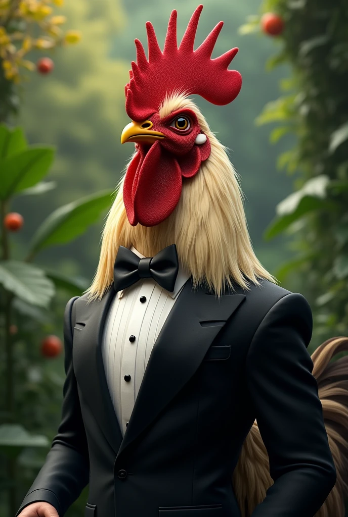 tuxedo rooster
