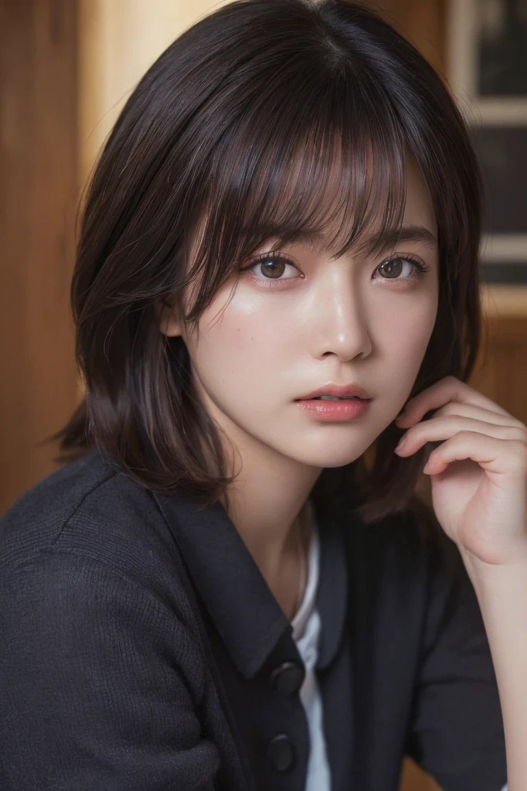 (Highest quality:1.4),(masterpiece:1.4),(Realistic:1.4),(Realistic:1.2),(超High resolution, RAW Photos:1.4),(High resolution, Very detailed:1.2),(8k:1.2),Movie Photos,a photo of a dark-haired,one person's,alone,wear ,((China dress))、((Upper Body:1.3))