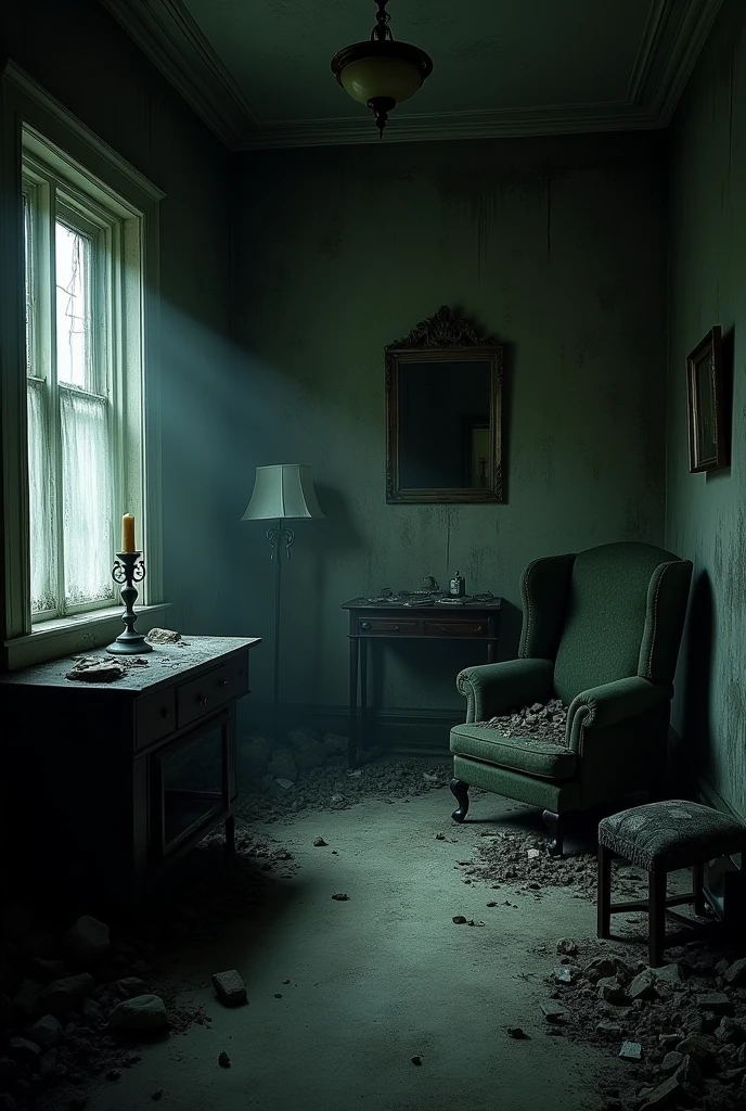 Dark room of an old house