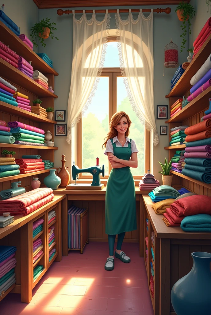 A fabric shop
