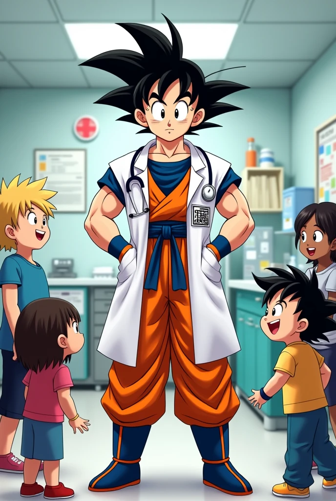 Goku is a professional pediatrician

