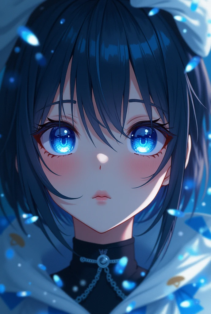 close:Blue-eyed、An anime woman with a radiant face, Beeple's Surrealism, Popular on Art Station, Fantasy art, hyperrealistic anime eFantasy art, Beautiful digital art, 8K Photorealistic anime Digital Art, Realistic Digital Art 4K, Realistic anime Digital Art 4K, Brandon Wolfell, Mysterious!!! surreal, Surrealism Digital Art