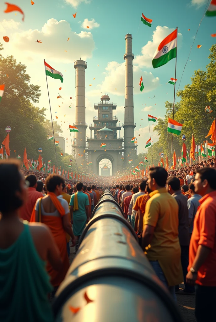 Happy independence day India 
Ecogreen industries Kota 
With pipe picture 
