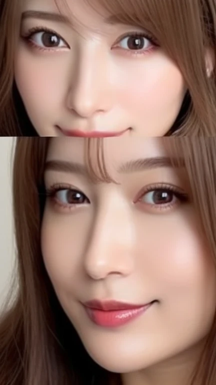 (Highest quality、8k、Award-winning works、Ultra-high resolution)、One beautiful woman、(The perfect and most natural red long sleeve casual sweatshirt:1.1)、(blonde:1.1)、Bright color contacts、Perfect Makeup、Bright and shiny lipstick、(Very heavy makeup:1.2)、(Deep pink around the eyes:1.1)、Beautiful bright eyeshadow、Heavy makeup around the eyes、(Big Breasts:1.2)、very long wavy hair、(Romantic affection:1.1)、私を見た時のThe best smile、(Many of them emphasize the body line...:1.1)、(Strongly blurred vibrant Harajuku city background:1.1)、(Strongly blurred background:1.1)、Accurate anatomy、Ultra HD Hair、(Ultra-high resolutionの完璧な美しい歯:1.1)、Ultra-high definition beauty face、Ultra HD Hair、Ultra HD Shining Eyes、輝くUltra-high resolutionの美肌、Ultra-high resolutionの艶やかな唇, Very detailed, close your eyes, Nose and mouth,Face Focus, Extreme close up of face、 Symmetrical face,Realistic nostrils、The best smile, Shiny lips with noticeable lip wrinkles,Perfect Lips ,Earrings