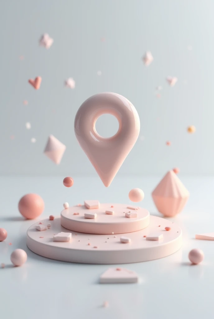 lot with floating location icon above the lot, animedo 3d