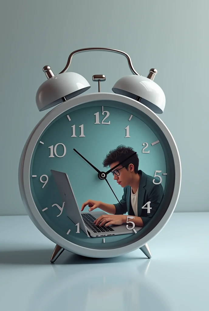 Clock with typing celebrity 24hrs