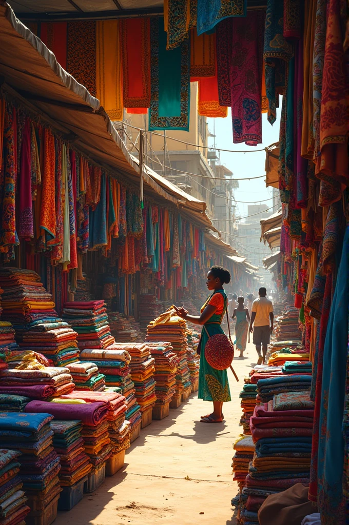 African fabric shop