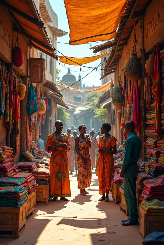 African fabric store 

