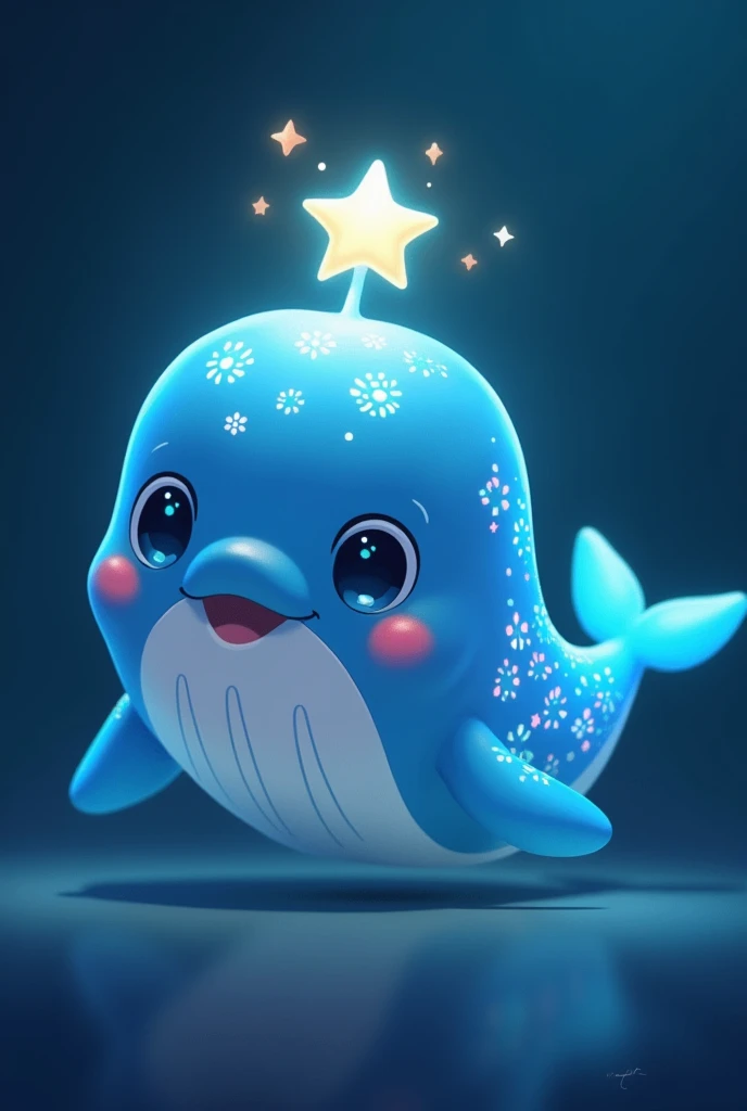 The mascot is a small, gentle blue whale with a warm and inviting appearance. Its body is adorned with glowing patterns that resemble stars or ocean waves. On its forehead, there’s a small, shining star, symbolizing hope. The Sea Hoper whale has a friendly smile and large, twinkling eyes that reflect dreams and aspirations.