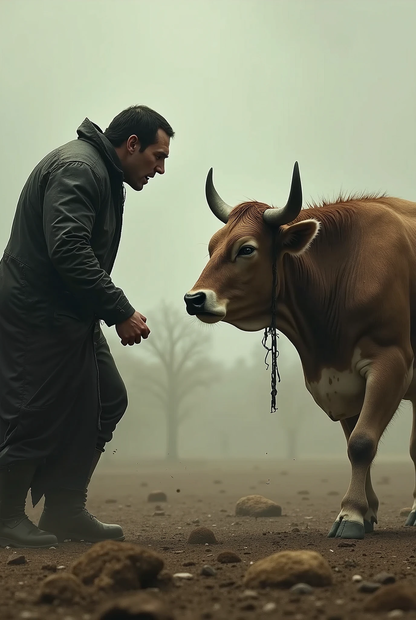 Try to kill cow