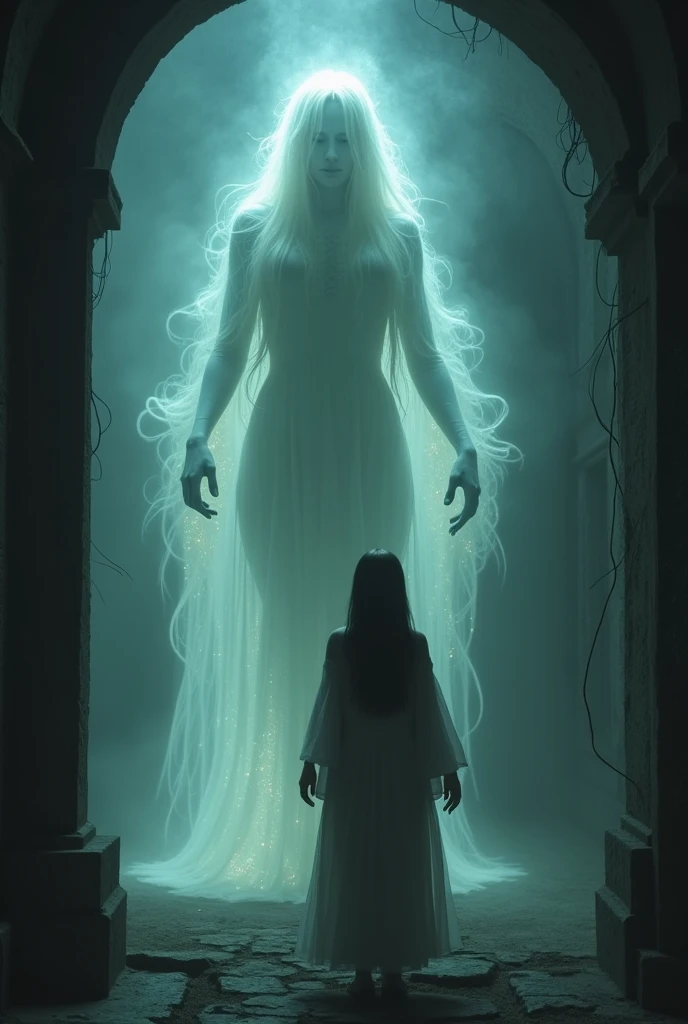 As he drew closer, he sensed that the woman was not human but the apparition of Thewagang.