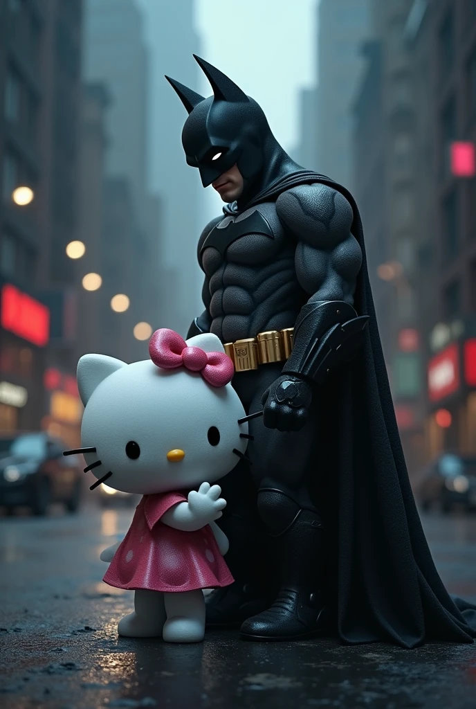 Batman is Hello Kitty's friend