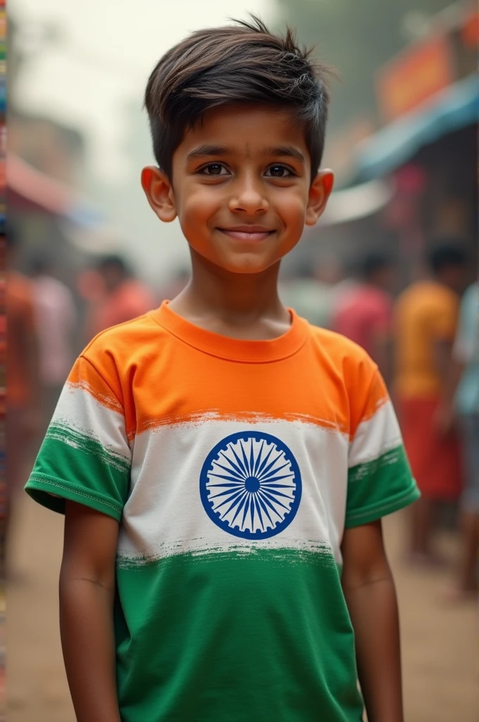 an india boy name india flag shirt name is jatin