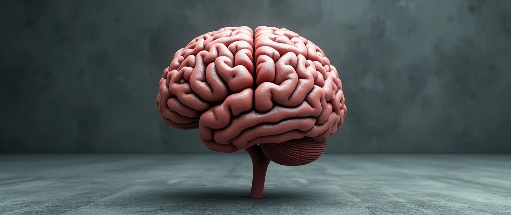 A brain and a heart together, half and half