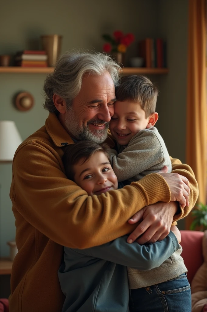 A video of uncle hugs