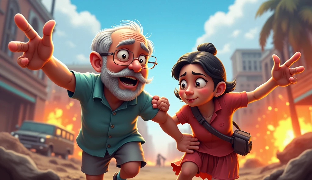 Make a funny battleground mobile India noob gameplay YouTube live thumbnail for NOOB UNCLE AUNTIE