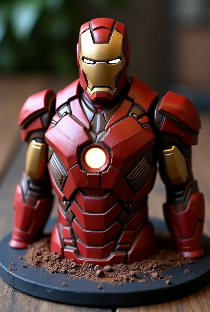 Iron man design chocolate cake