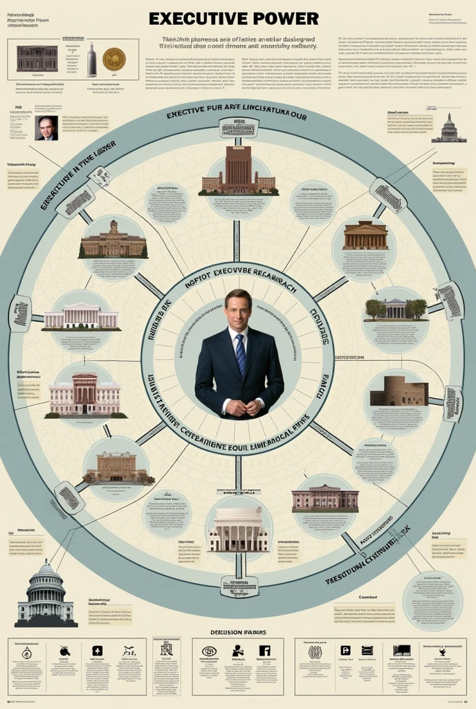 Conceptual map image of the executive power