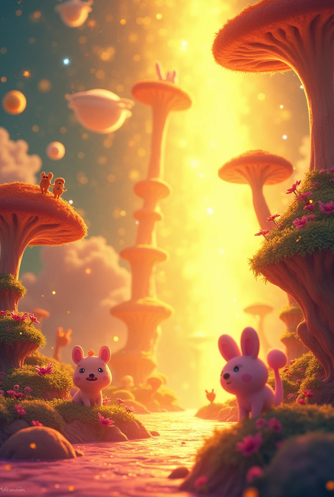 golden light universe cartoon