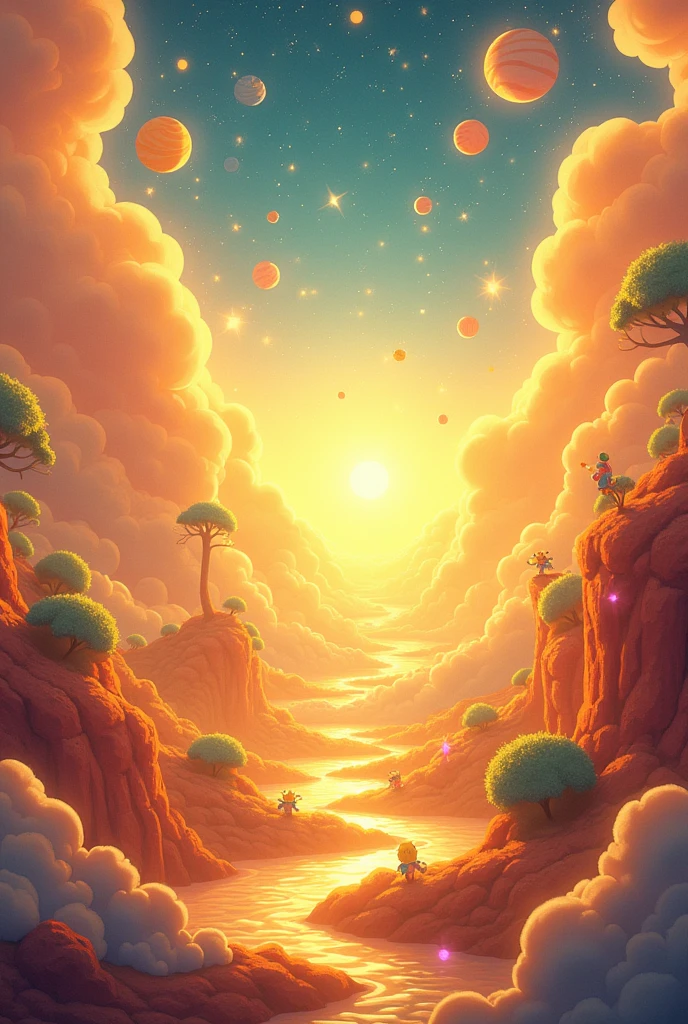 golden light universe cartoon
