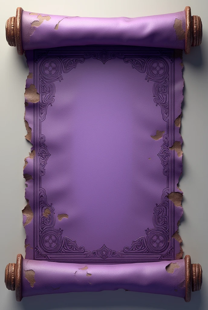 An open purple scroll