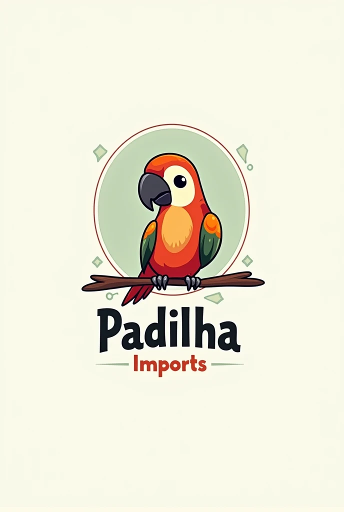 A logo for a store called Padilha Imports
In a stylish cartoon format