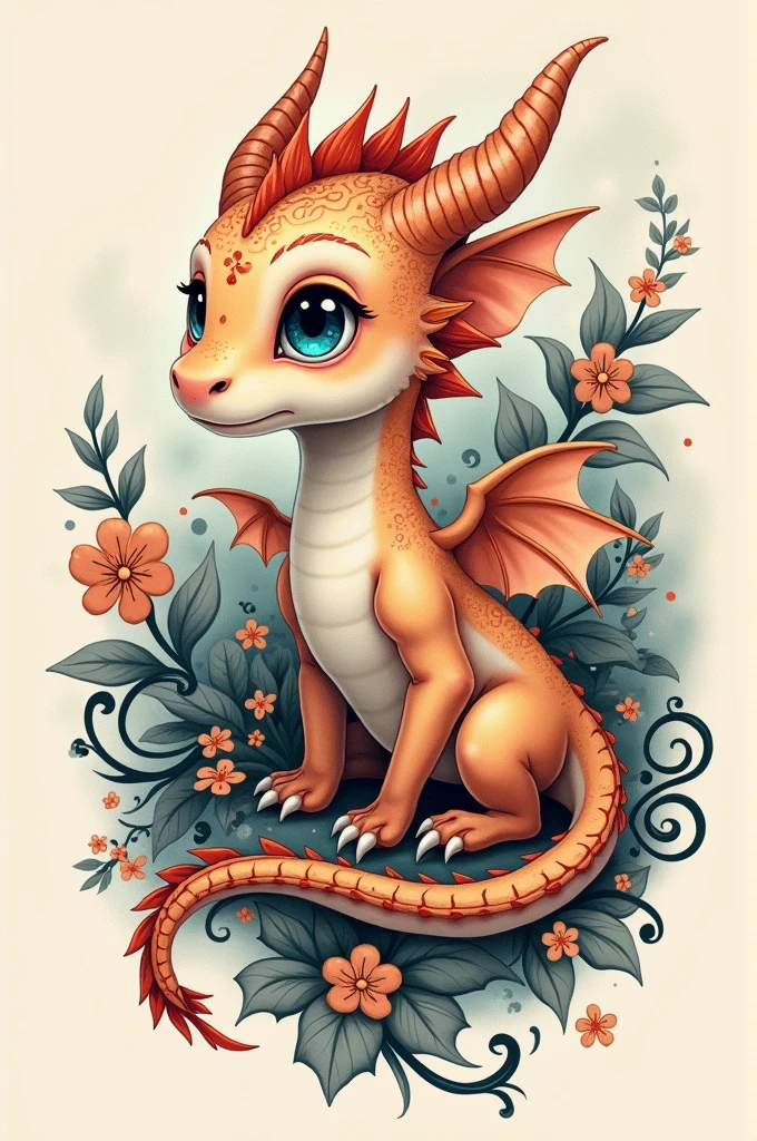 Baby dragon tattoo