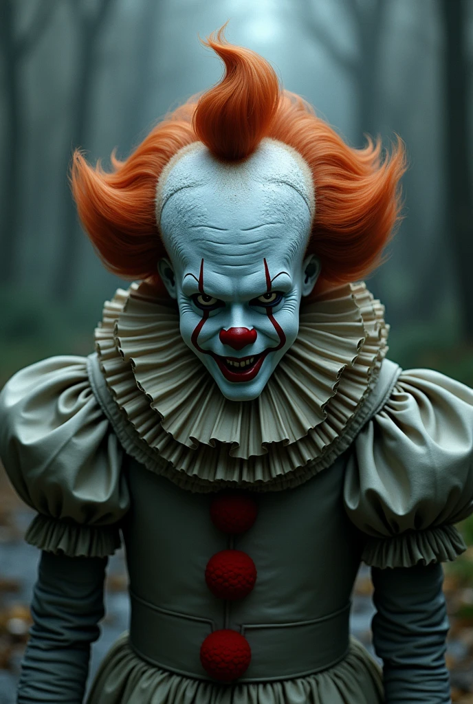 clown aux cheveux roux et un chapeau de clown, clown, Stephen King dans le rôle de Pennywise, michael hussard, inspired par Ron anglais, Style Pennywise, pennywise, Le clown est loin de la caméra,