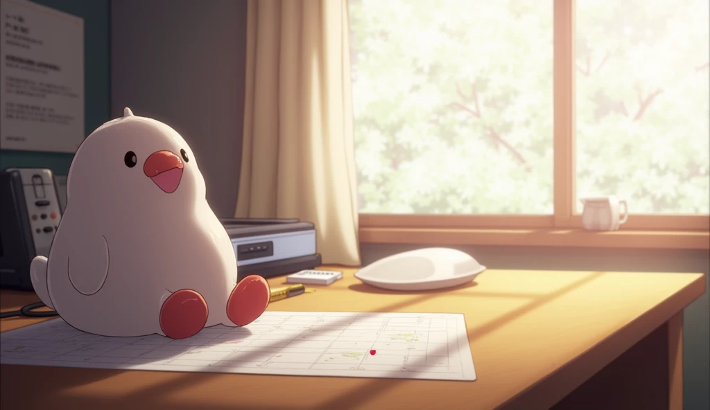 on the desk,Pale, fluffy light,Shooting from the side,Anime Style,animation,Japanese anime,High resolution,