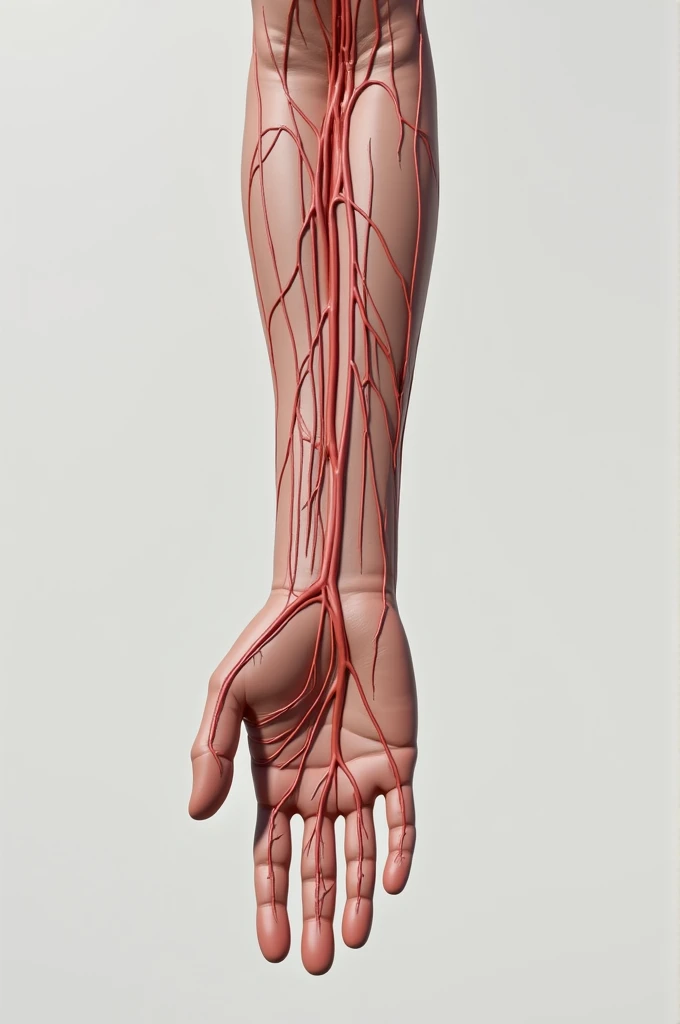 Veins in the arm