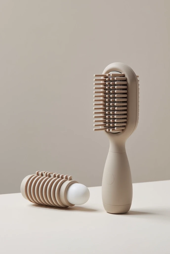 a curly hair brush that holds cream