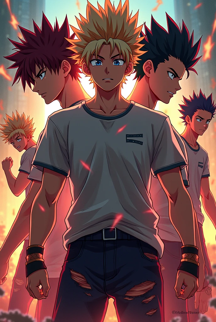 Anime fan art boys agressive
