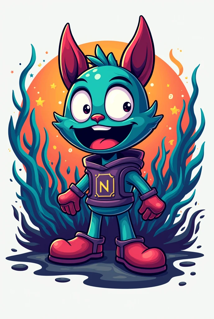 Create a cryptocurrency logo called "NCI MEMELAND"