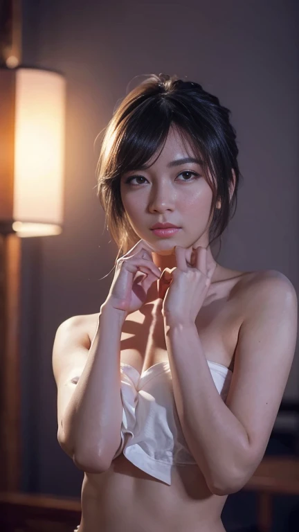 (Very detailed CG unity 8k wallpaper.), The most beautiful girl in the world, 1 girl, upper body,hands and fingers Beautiful and perfectly proportioned,The skin is smooth and fine,Cinematic backlight,