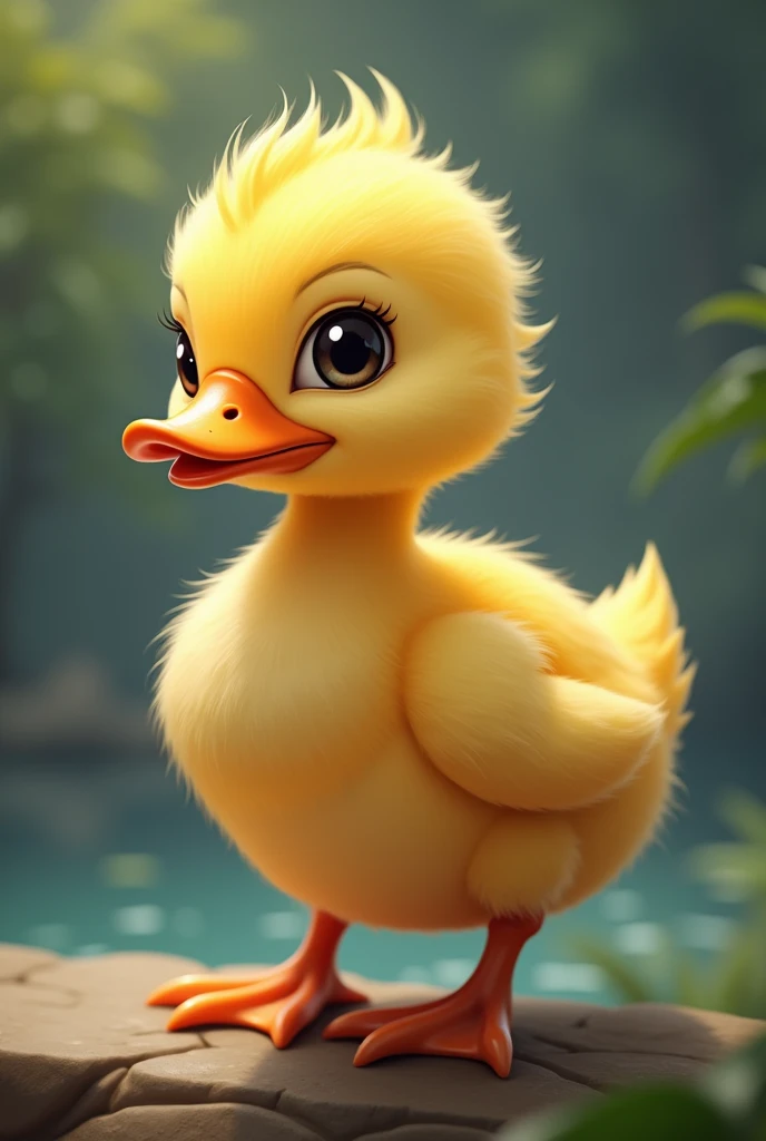A real baby duckling with the legendary Granger skin from the Mobile Legends Bang Bang game for a very realistic profile picture or any Granger skin you know 