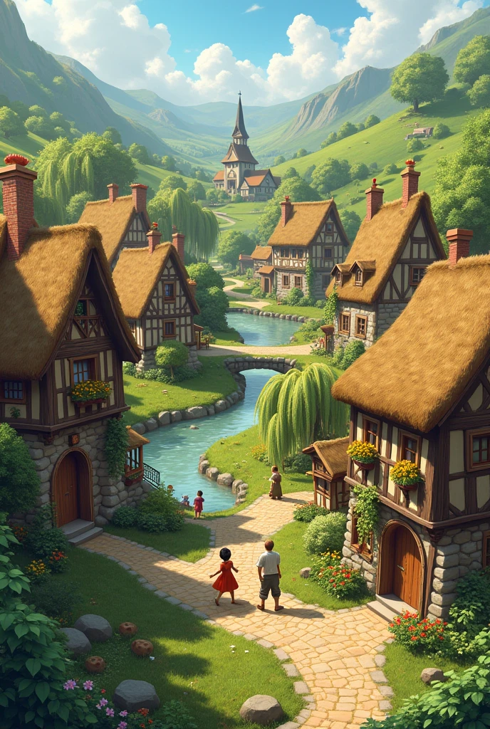 A small beautiful village 